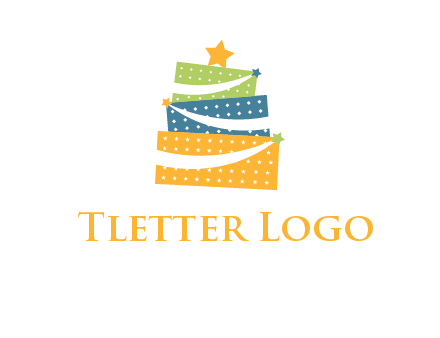 gift icon in cake logo