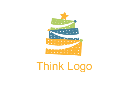 gift icon in cake logo