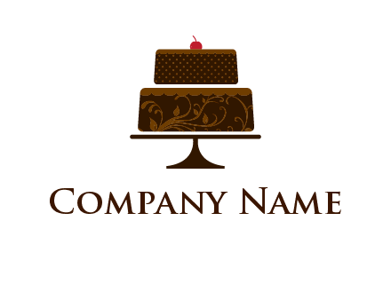 cake on stand clipart