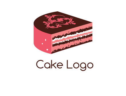 mandala design on cake peice
