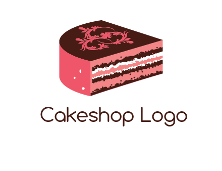 mandala design on cake peice