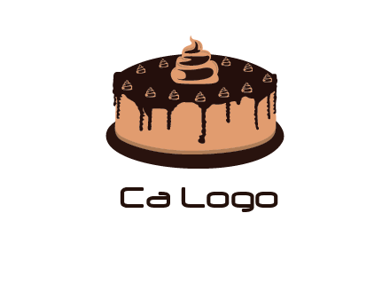 pastry on cake logo