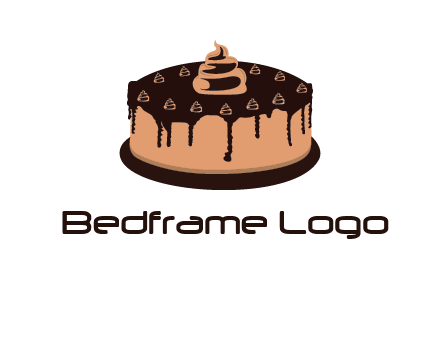 pastry on cake logo