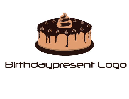 pastry on cake logo