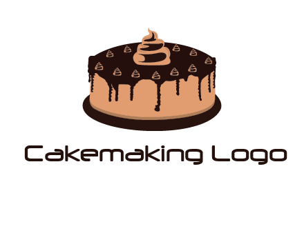 pastry on cake logo