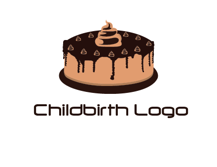 pastry on cake logo