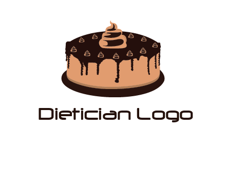 pastry on cake logo