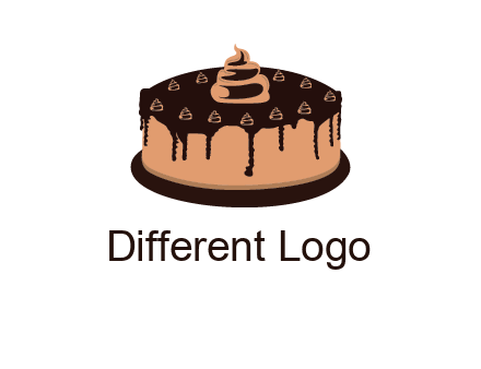 pastry on cake logo