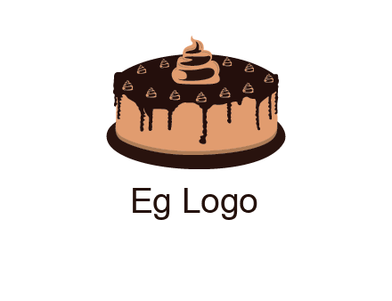 pastry on cake logo