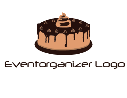 pastry on cake logo