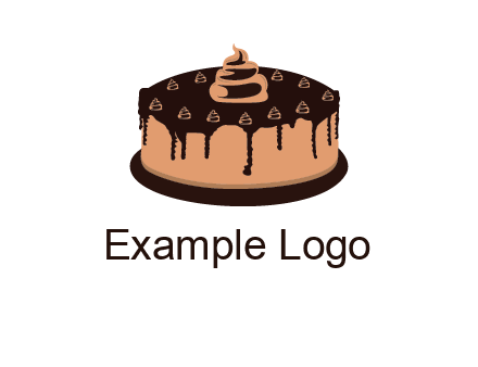 pastry on cake logo