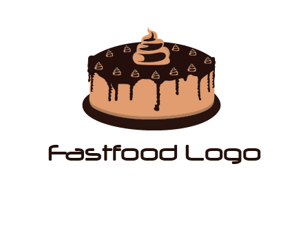 pastry on cake logo