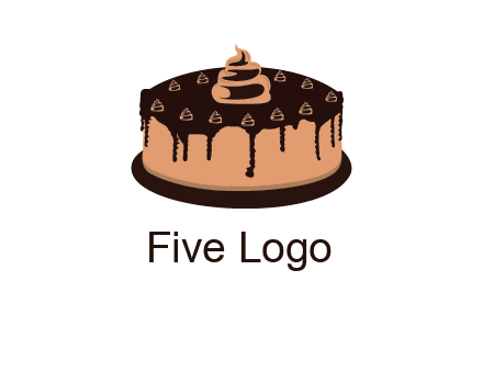 pastry on cake logo
