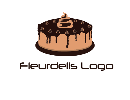 pastry on cake logo