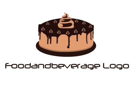 pastry on cake logo