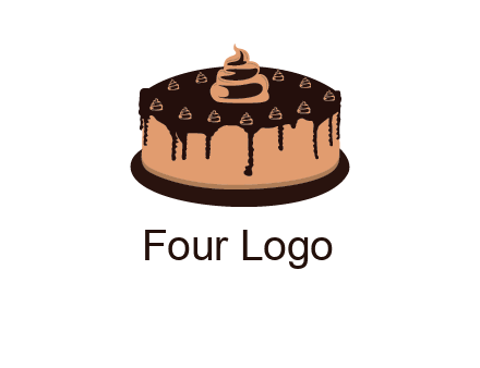 pastry on cake logo