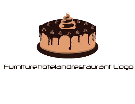 pastry on cake logo