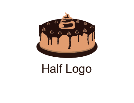 pastry on cake logo