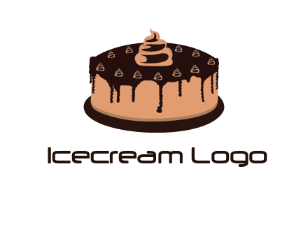 pastry on cake logo