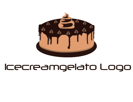 pastry on cake logo
