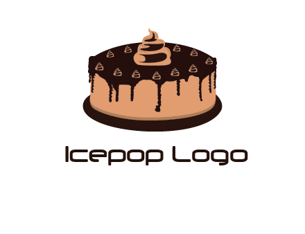 pastry on cake logo