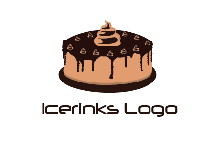 pastry on cake logo
