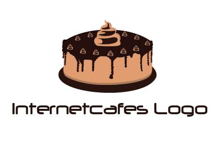 pastry on cake logo