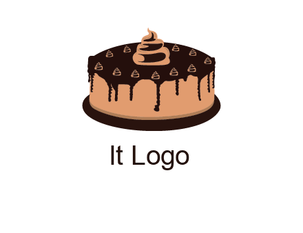 pastry on cake logo