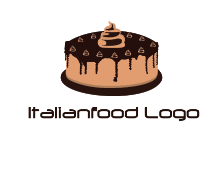 pastry on cake logo