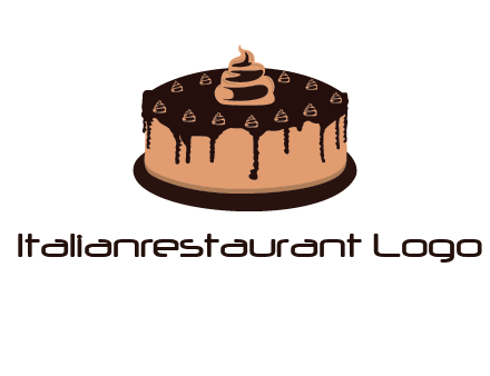 pastry on cake logo
