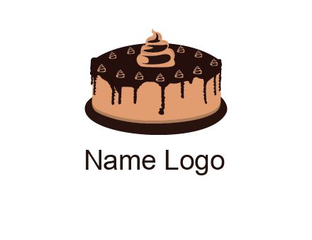 pastry on cake logo