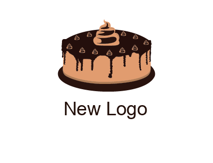 pastry on cake logo