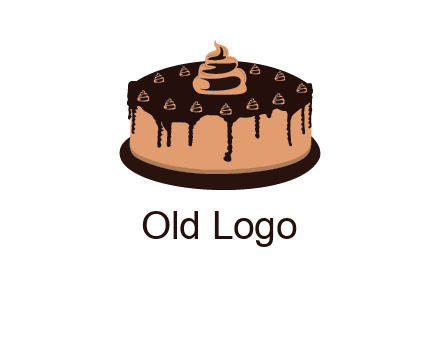 pastry on cake logo
