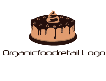 pastry on cake logo