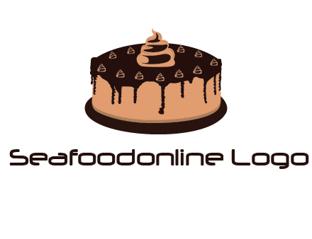 pastry on cake logo