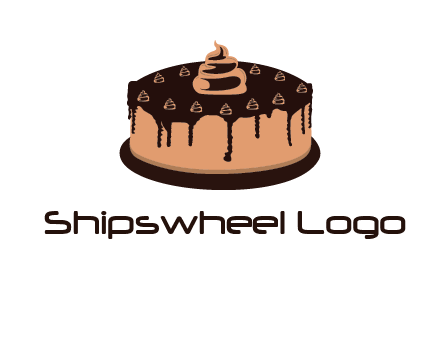 pastry on cake logo