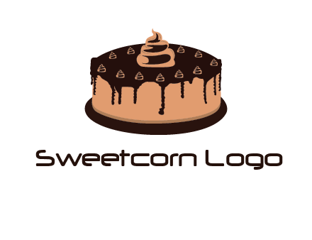 pastry on cake logo