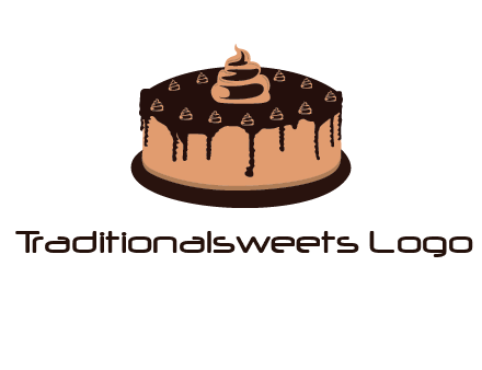 pastry on cake logo