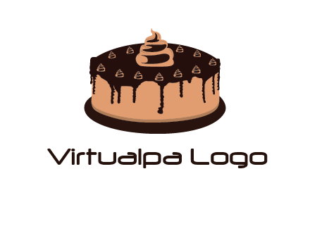pastry on cake logo