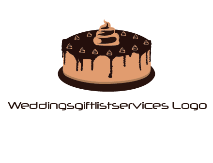 pastry on cake logo