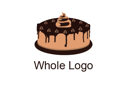 pastry on cake logo