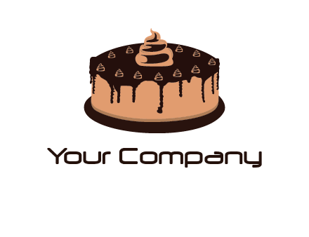 pastry on cake logo