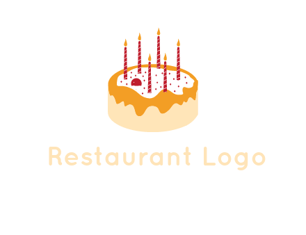 cake icon with candles