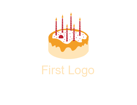 cake icon with candles
