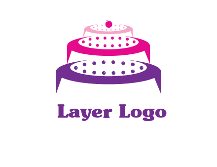 multi level cake logo