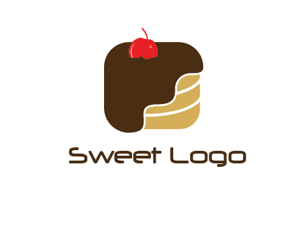chocolate bakery cake logo