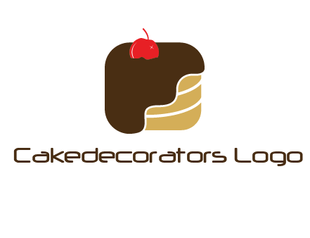 chocolate bakery cake logo