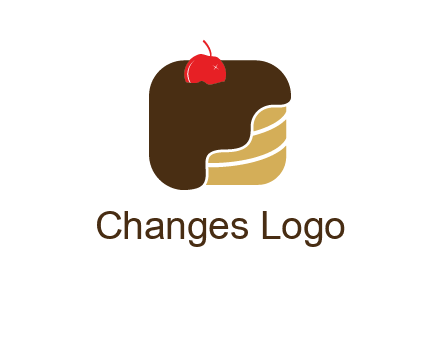 chocolate bakery cake logo