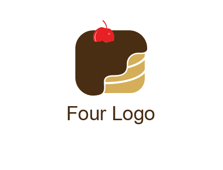 chocolate bakery cake logo