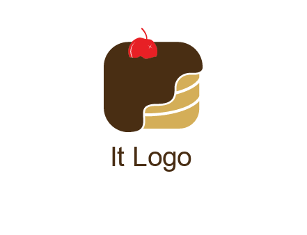 chocolate bakery cake logo